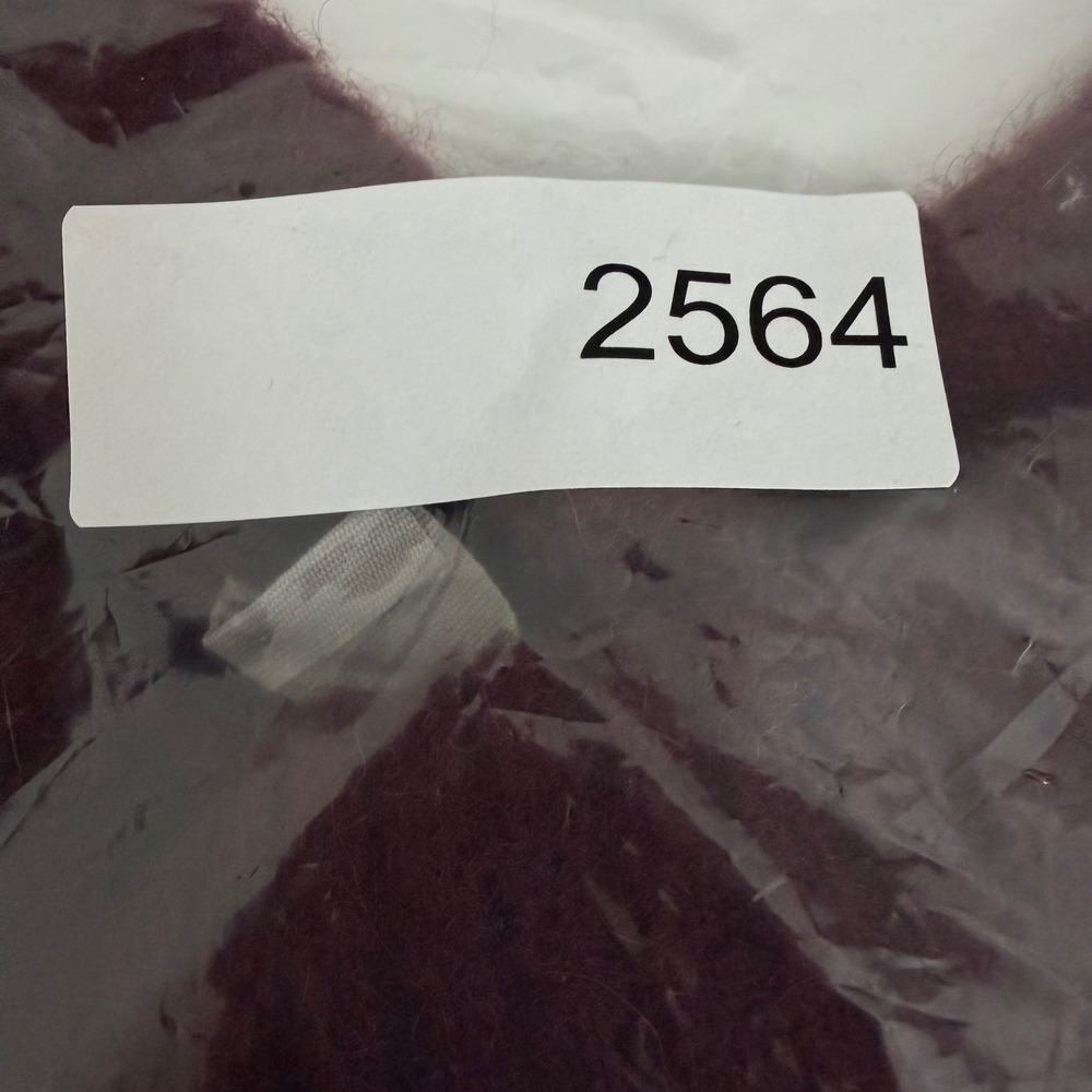 Everlane The Alpaca Crew Sweater Burgundy Ribbed Knit Wool Blend Small - Picture 8 of 9